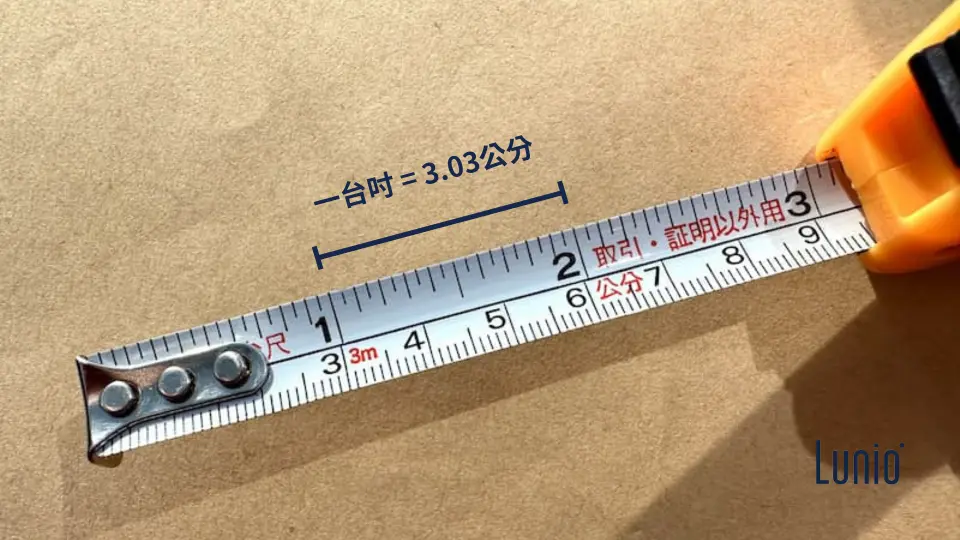 台式捲尺標示一台吋