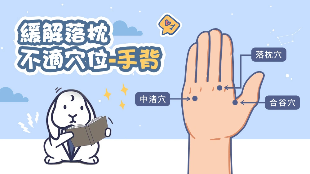 落枕舒緩手部穴道