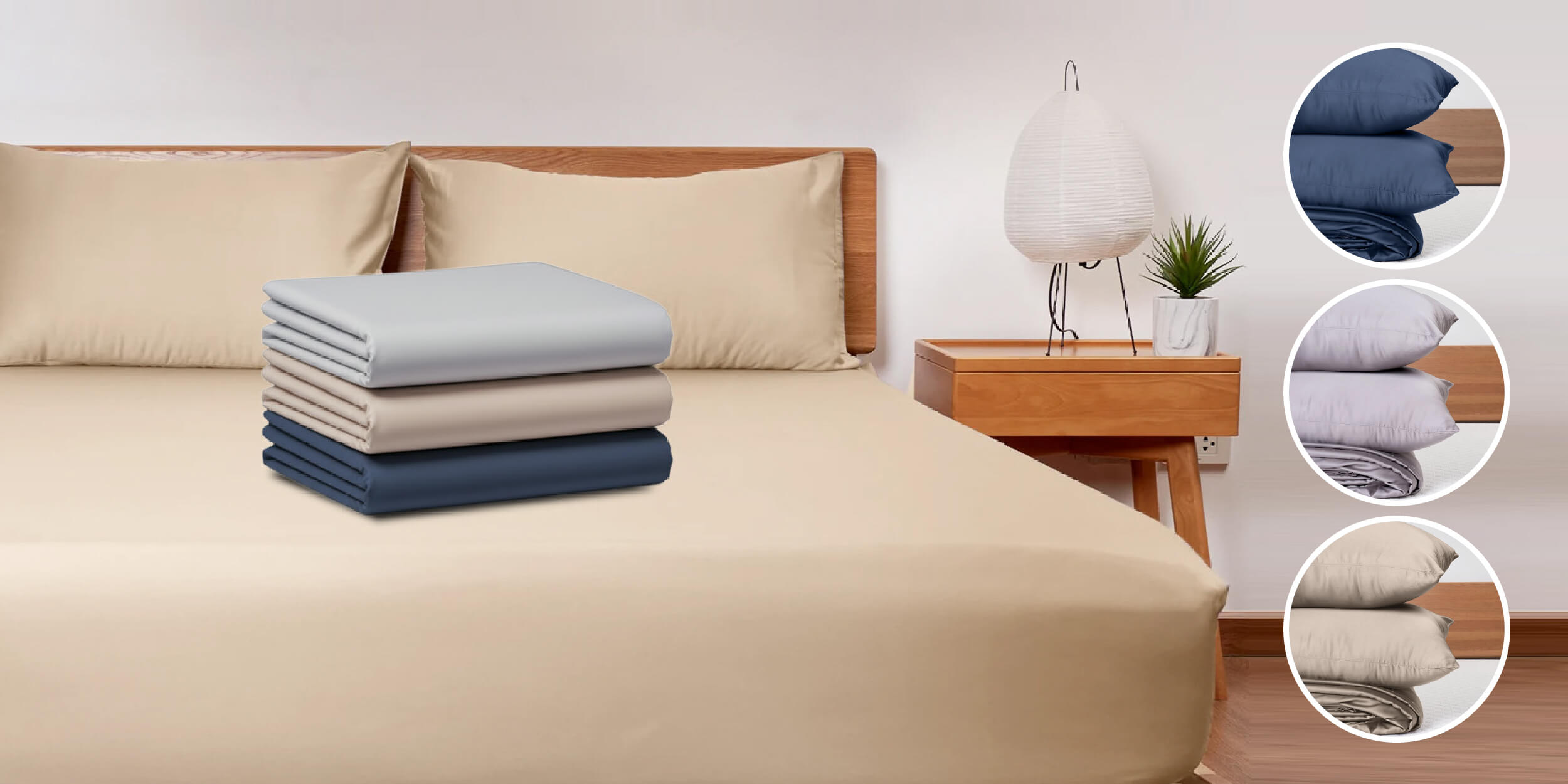 Lunio天絲床包，服貼又舒服，有3色可選